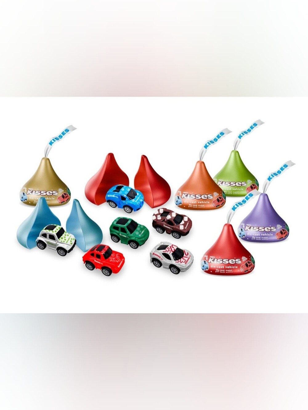 Hershey’s KISSES Candy Capsule Mini Die-Cast Pull-Back Toy Car